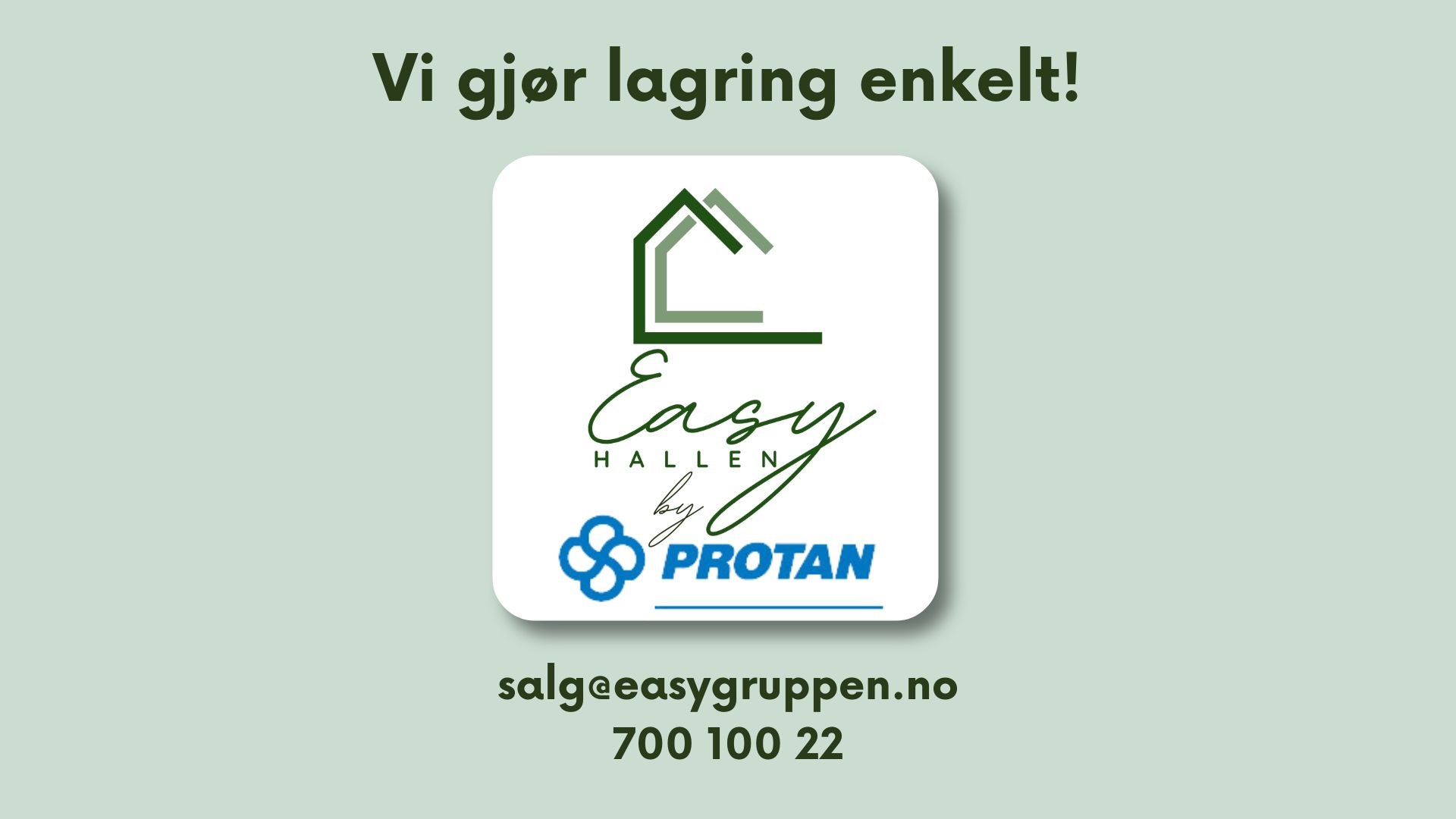 Easyhallen by Protan 12x20x3,5