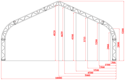 Easyhallen Midi - Lagertelt 10 x 12,2 meter - Easy Gruppen